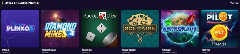 Spin Platinum Casino jeux