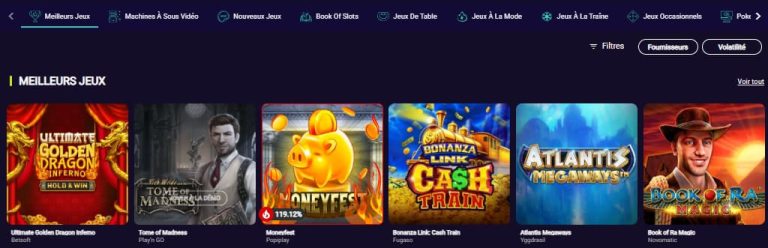 Spin Platinum Casino machines à sous