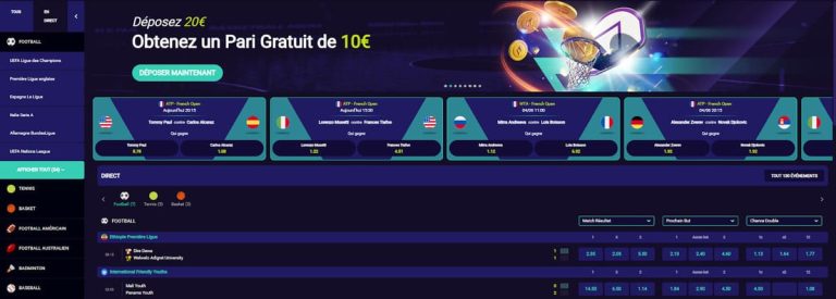 Spin Platinum Casino paris sportifs